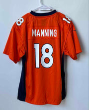 Load image into Gallery viewer, Nike Boys Orange NFL Denver Broncos Peyton Manning #18 Football Jersey Size XL
