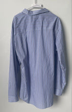 Load image into Gallery viewer, Van Heusen Mens Blue Striped Long Sleeve Collared Button-Up Shirt Size XLT

