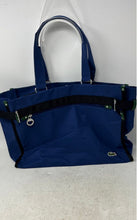 Load image into Gallery viewer, Lacoste Womens Blue Black Shoulder Strap Pockets Laptop Messenger Bag
