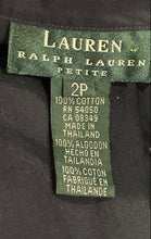Load image into Gallery viewer, Lauren Ralph Lauren Womens Black Cotton Long Sleeve Button-Up Shirt Size 2P
