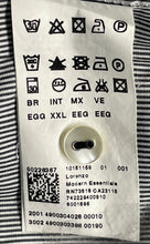 Load image into Gallery viewer, Hugo Boss Mens Black White Striped Cotton Regular Fit Button-Up Shirt Size 2XL
