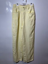 Load image into Gallery viewer, MNG Womens Yellow High Waist Pockets Denim Wide-Leg Jeans Pants Size 2
