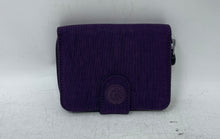Load image into Gallery viewer, Kipling Womens Purple ID Window Zip Compartment Snap Trifold Wallet
