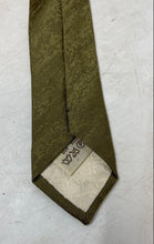 Load image into Gallery viewer, Gherardini Firenze Mens Olive Green Silk Adjustable Pointed Tie One Size
