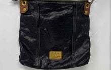 Load image into Gallery viewer, Fossil Womens Black Brown Leather Long Live Vintage 1954 Zipper Messenger Bag

