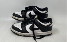 Load image into Gallery viewer, Nike Kids Dunk Low White Black Leather Lace-Up Low Top Sneaker Shoes Size 3.5Y

