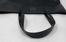 Load image into Gallery viewer, Tahari Womens Kristen Black Leather Double Handle Zip Top Lined Tote Bag
