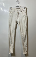 Load image into Gallery viewer, Zara Womens White Denim Light Wash Stretch Pockets Skinny Leg Jeans Size No Size
