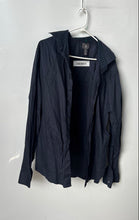 Load image into Gallery viewer, H&amp;M Mens Blue Cotton Slim Fit Long Sleeve Collared Button-Up Shirt Size XL
