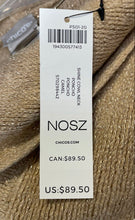Load image into Gallery viewer, Chico&#39;s Womens Beige Gray Striped Shine Cowl Neck Poncho Sweater One Size w/ Tag
