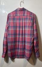 Load image into Gallery viewer, Vineyard Vines Mens Pink Plaid Collared Long Sleeve Whale Button-Up Shirt Size M
