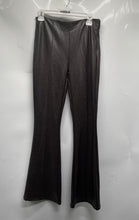 Load image into Gallery viewer, Forever 21 Shinestar Womens Brown Leather Flare Leg Pants Size Medium
