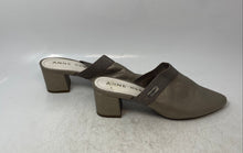 Load image into Gallery viewer, Anne Klein IFLEX Womens Therese Metallic Taupe Block Mule Heels Size 8.5
