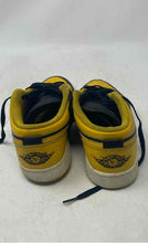 Load image into Gallery viewer, Nike Kids Air Jordan 1 Low 553560-072 Yellow Black Lace-Up Sneaker Shoes Size 7Y
