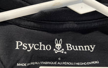 Load image into Gallery viewer, Psycho Bunny Mens Black Short Sleeve V-Neck Pullover T-Shirt Size 4
