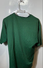Load image into Gallery viewer, Bernini Womens Green Striped Print Short Sleeve Crew Neck T-Shirt Size S
