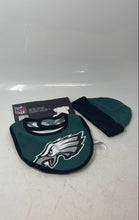 Load image into Gallery viewer, NFL Baby Green Philadelphia Eagles 2 Piece Hat And Bib Set Size 18M
