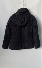Load image into Gallery viewer, Calvin Klein Womens Black Long Sleeve Hooded Full-Zip Puffer Jacket Size XS
