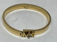 Load image into Gallery viewer, Michael Kors Women's Gold-Tone Hinged Bangle (NCL)
