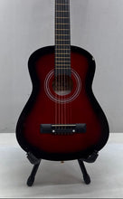 Load image into Gallery viewer, Ashthorpe Model B21 Dark Red Small Size Acoustic Guitar With Gig Bag

