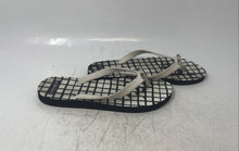 Load image into Gallery viewer, Coach Womens Amel Black White Check Slip-On Open Flip-Flop Sandals Size 7-8
