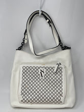 Load image into Gallery viewer, Authentic Simply Vera Vera Wang Womens White Inner Pocket Crossbody Bag Stained
