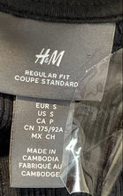 Load image into Gallery viewer, H&amp;M Mens Black Short Sleeve Crew Neck Ribbed Regular Fit Pullover T-Shirt Size S
