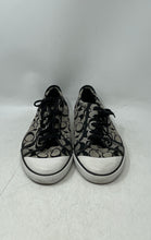 Load image into Gallery viewer, Coach Mens Black White Signature Print Lace-Up Sneakers Shoes Size 12B
