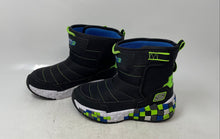 Load image into Gallery viewer, Skechers Kids Megacraft 3.0 402184L BBLM Black Neon Green Winter Boots Size 1.5
