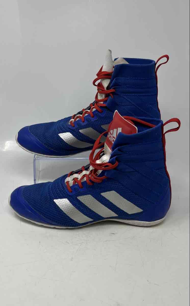 Adidas Mens Speedex 18 FZ5308 Blue Red Silver Lace-Up Boxing Shoes Size 6