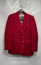 Load image into Gallery viewer, Stanley Blacker Mens Red Long Sleeve Pockets Single-Breasted Two Button Blazer S
