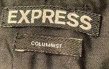 Load image into Gallery viewer, Express Womens Gray Flat Front Slash Pockets Columnist Dress Pants Size 4R
