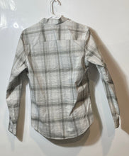 Load image into Gallery viewer, Calvin Klein Mens White Gray Plaid Long Sleeve Button-Up Shirt Size S/P
