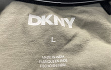 Load image into Gallery viewer, DKNY Mens Green Logo Taping Short Sleeve Crew Neck Pullover T-Shirt Size L

