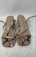 Load image into Gallery viewer, Aldo Womens Adrauder Brown Animal Print Open Toe Strappy Sandals Size 6
