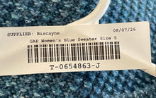 Load image into Gallery viewer, Gap Womens Blue Long Sleeve Crew Neck Knitted Pullover Sweater Size Small

