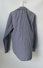 Load image into Gallery viewer, Calvin Klein Mens Gray Printed Slim Fit Non-Iron Long Sleeve Dress Shirt Sz 15.5

