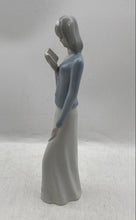 Load image into Gallery viewer, Girl Reading With A Book Porcelain Figurine Produced By Tengra Collectible
