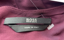 Load image into Gallery viewer, Hugo Boss Womens Burgundy Cap Sleeve Cowl Neck Mini Dress Size L Missing Belt
