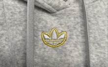 Load image into Gallery viewer, Adidas Womens Gray Black Heather Long Sleeve Pullover Hoodie Size Medium

