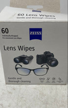 Load image into Gallery viewer, Set Of 60 Pieces Zeiss Screen Pre-Moistened For Glasses Lens Cleaning Wipes
