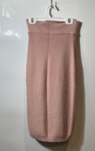 Load image into Gallery viewer, Forever 21 Womens Pink Ribbed Knit High Waist Pull-On Midi Pencil Skirt Size L
