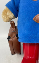 Load image into Gallery viewer, Paddington Bear Plush Toy Red Boots Hat Blue Coat Suitcase Rainbow
