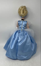 Load image into Gallery viewer, Disney Blue Satin Gown Princess Cinderella Porcelain Doll With Trinket Box
