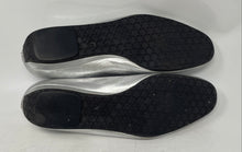 Load image into Gallery viewer, Authentic Bruno Magli Womens Silver Leather Round Toe Ballet Flats Size 7.5B
