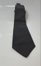 Load image into Gallery viewer, Polo By Ralph Lauren Mens Black White Printed Bar Track Adjustable Pointed Tie

