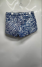 Load image into Gallery viewer, Lilly Pulitzer Womens Adie Blue White Cotton Flat Front Chino Shorts Size 10
