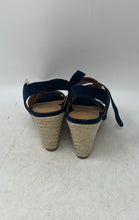 Load image into Gallery viewer, DV8 By Dolce Vita Womens Blue Ankle Strap Wedge Heel Espadrille Sandals Size 6
