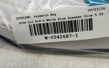 Load image into Gallery viewer, Nike Kids Air Force 1 Low 314192-135 White Blue Lace-Up Sneaker Shoes Size 5.5Y
