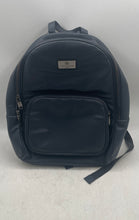 Load image into Gallery viewer, Louis Feraud Womens Blue Leather Inner Pockets Shoulder Backpack
